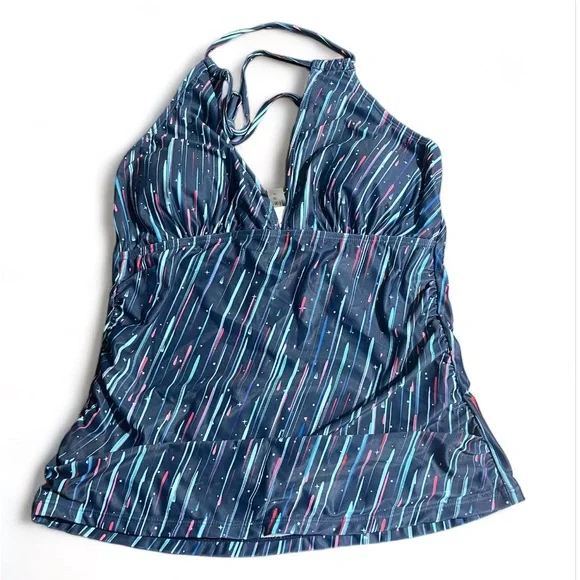 Yonique Women's Swimsuit Blue 2 Pieces Size L | New - Picture 2 of 8